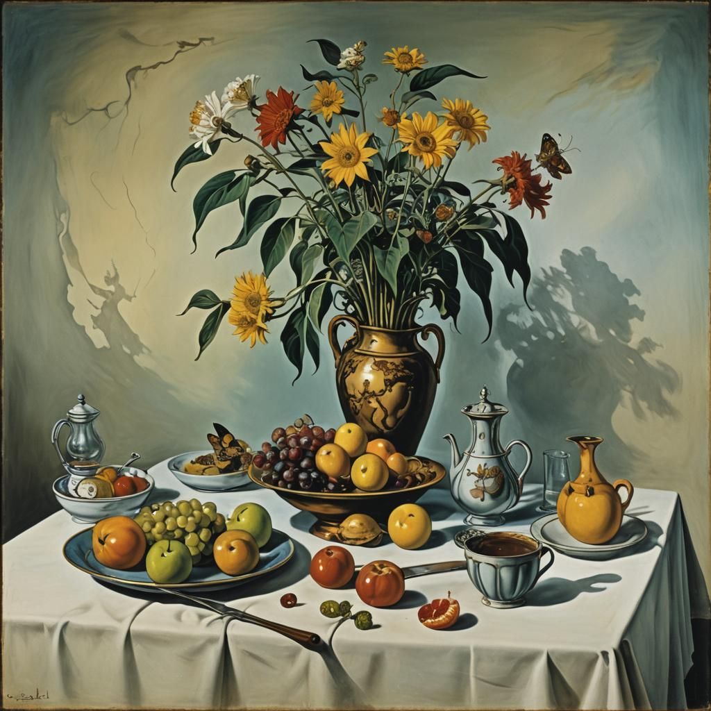 Surreal Still Life in Surrealist Style