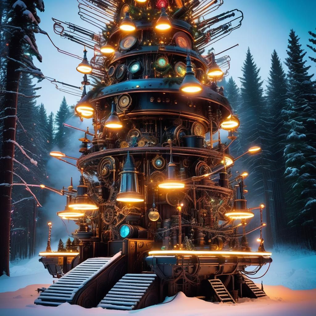 Steampunkish Christmas Tree