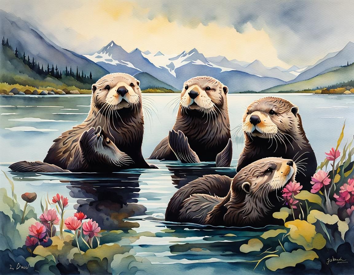 A Gathering of Otters