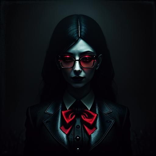 Eerie Portrait of Pregnant Woman in Fauvist Expressionism