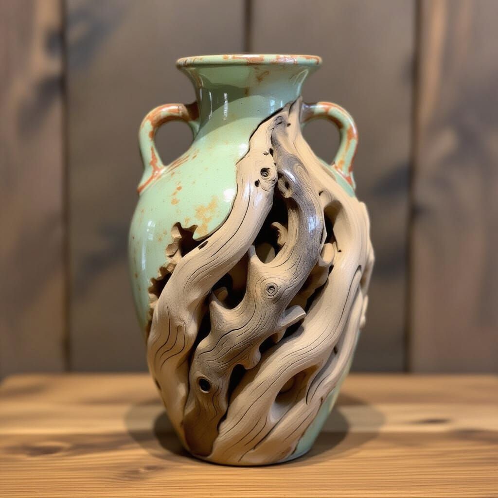 Driftwood vase