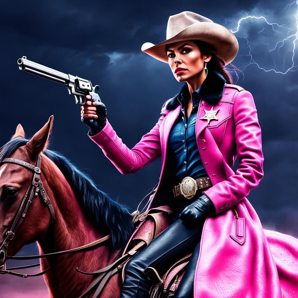 Victoria Justice as Cowgirl Sheriff in Desert Storm