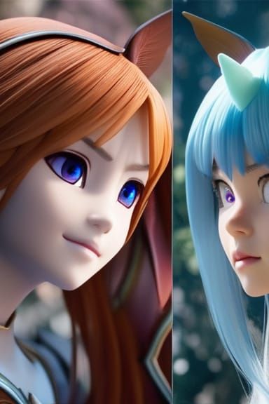 Ethereal Angel Elf with Translucent Wings