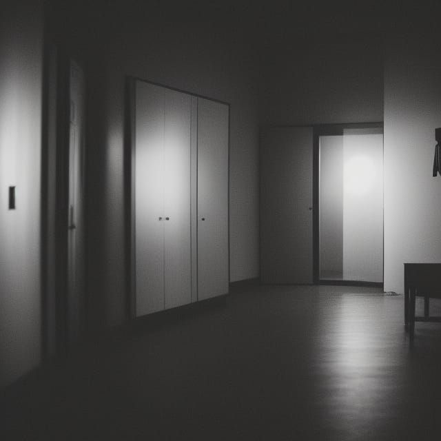Mysterious Dark Room in Professional Photography Style