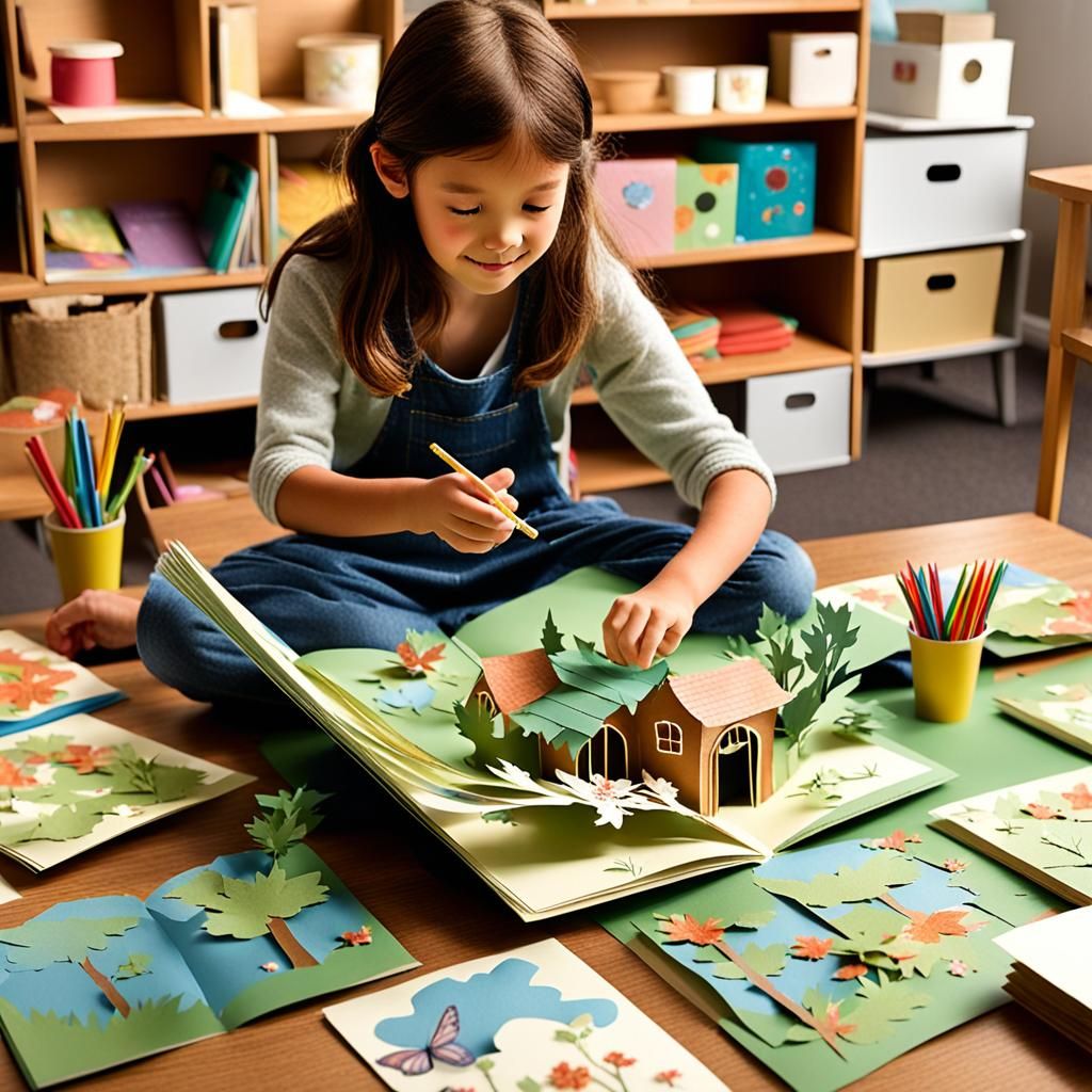 Fairy Emerges from Children's Pop-Up Book