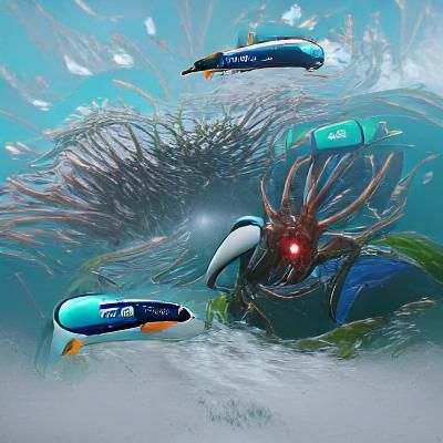 Subnautica-Inspired Underwater Alien Landscape