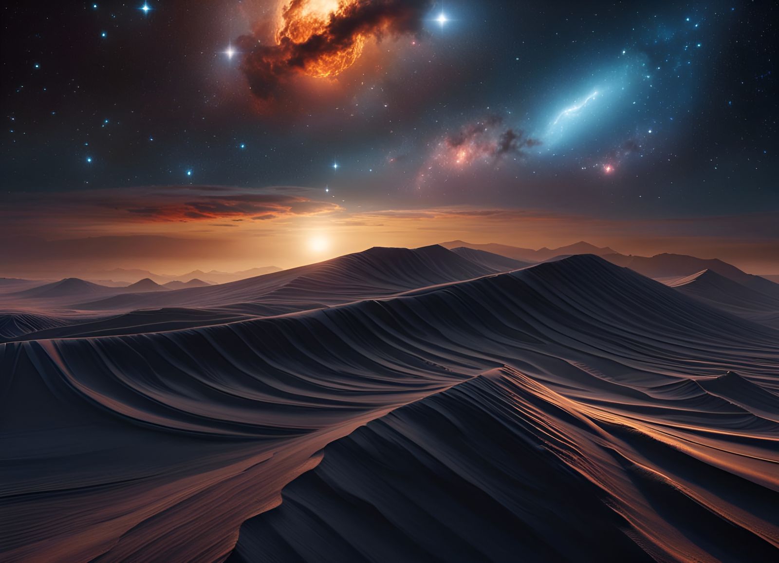 Galactic Bed in Candy Art Style