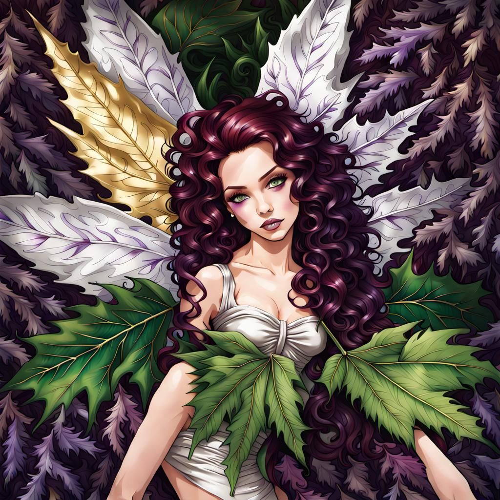 Pot Leaf Fairy in Forest