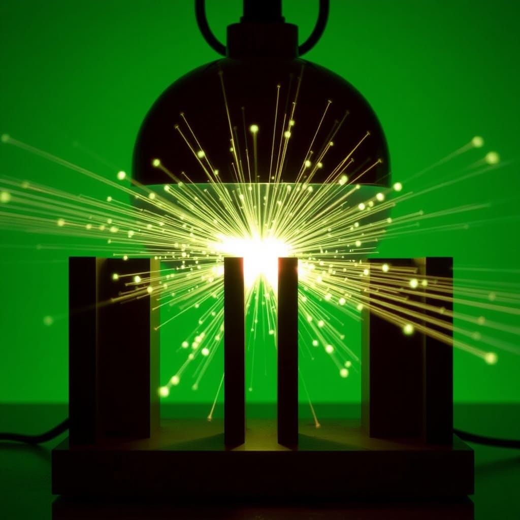 Double Slit Experiment: Light Source & Detector Array