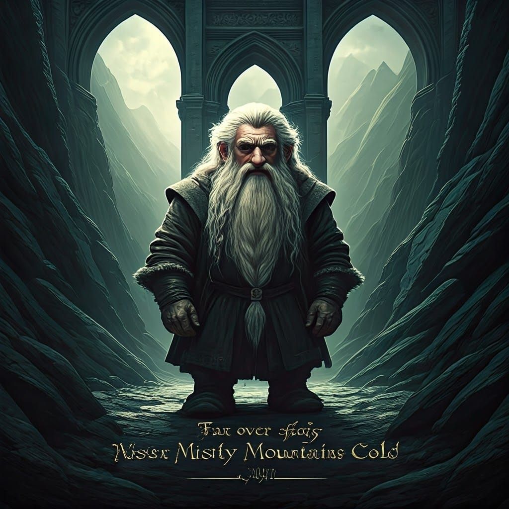 Middle Earth Dwarven Text: Misty Mountains Cold