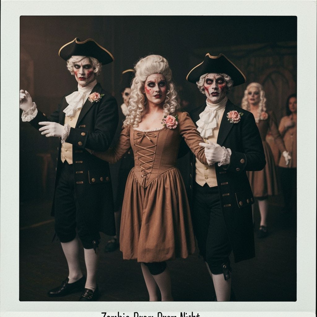 Vintage Zombie Prom Night: 1776 Actors in Eerie Dance