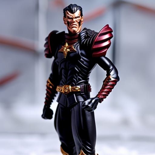 Satan Action Figure: Detailed 3D Rendering