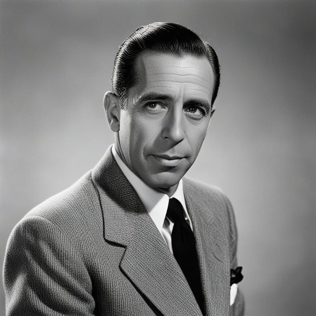Humphrey Bogart in Classic Hollywood Style