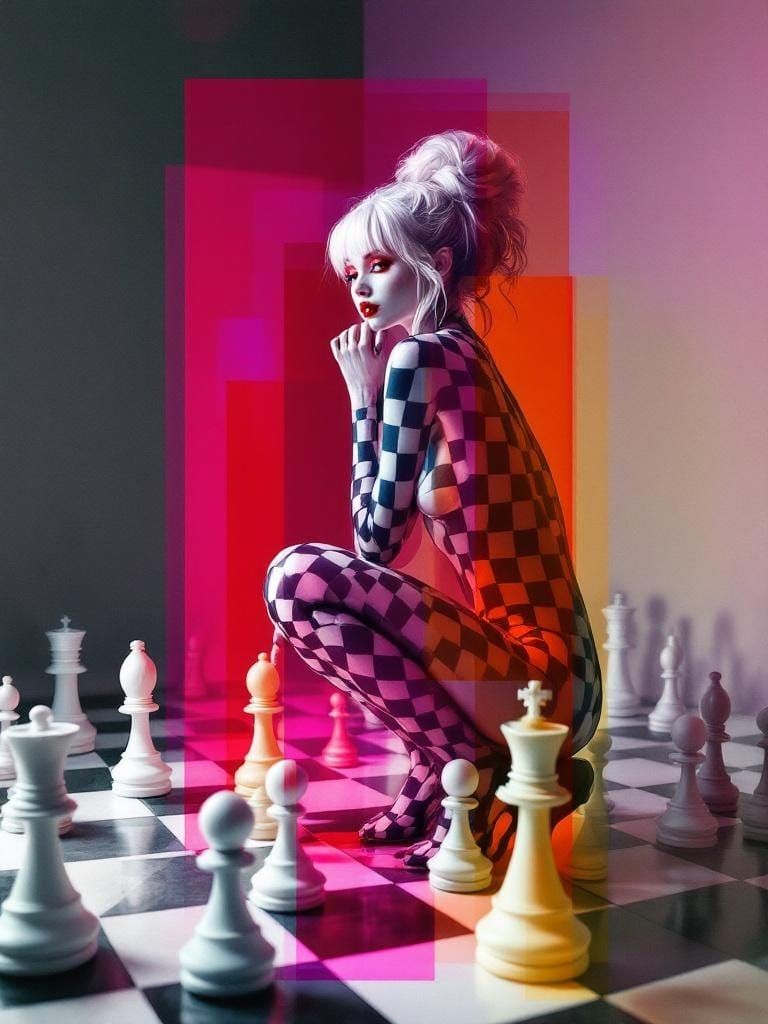 Surreal Figure in Abstract Expressionist Style