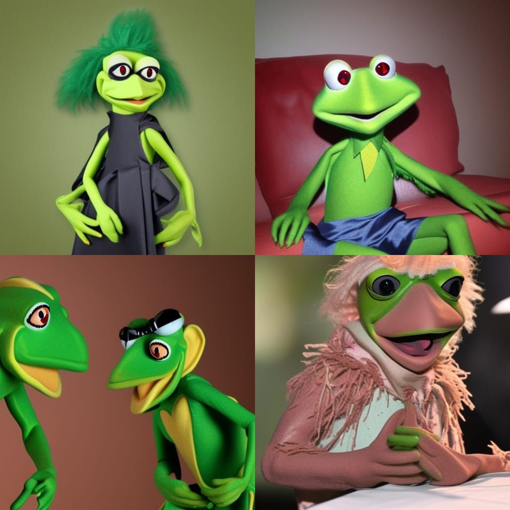 AI Image of Kermit the Frog