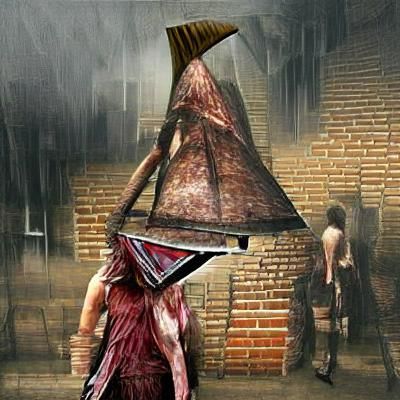 AI Generated Pyramid Head Image