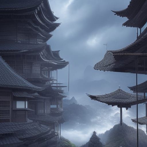 Epic Cinematic Digital Matte Painting of Sekijo