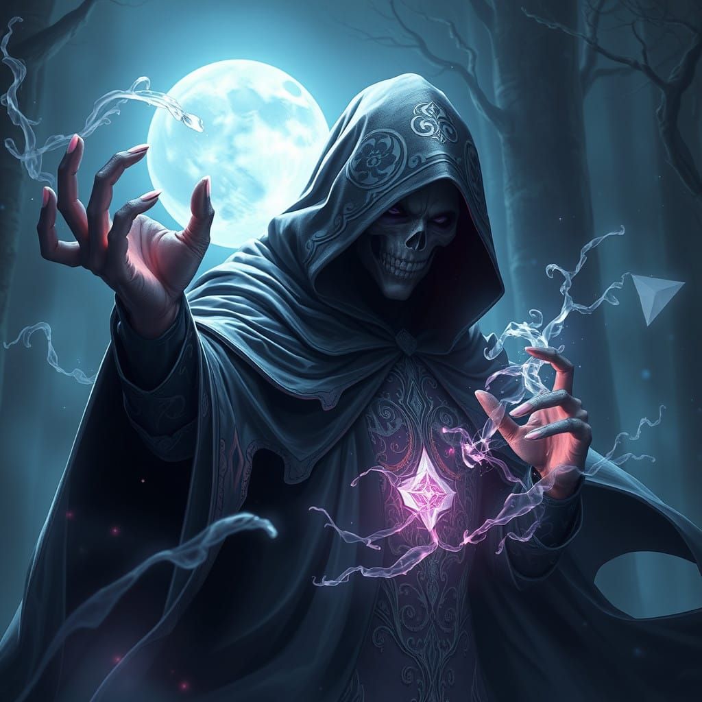 Ethereal Digital Art Character in Twilight Realm