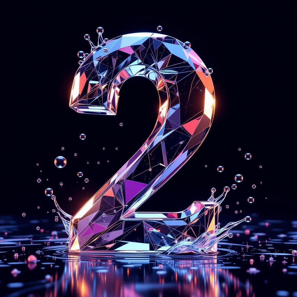 Intricate Crystal Number 2 Sculpture Fantasy Art