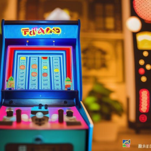 Vintage Tetris Arcade Machine in Shanghai, 1908