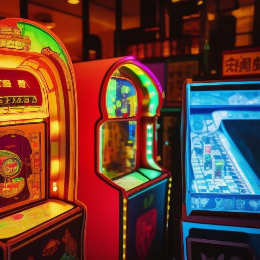 Vintage Tetris Arcade Machine in Shanghai, 1908