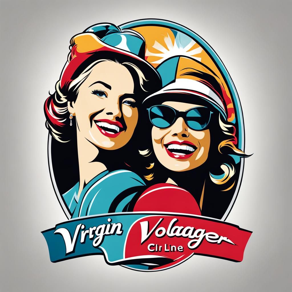 Simple T-Shirt Logo for Virgin Voyager Cruise