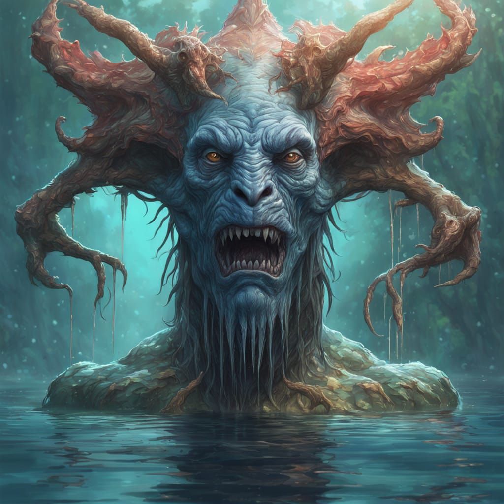 Cyberpunk Inspired Creature Rises from the Depths