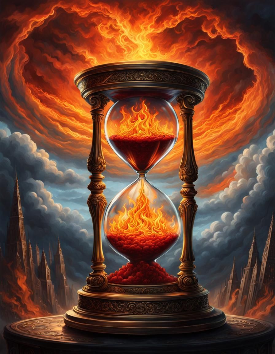 Hourglass: Heaven and Hell Symbolism