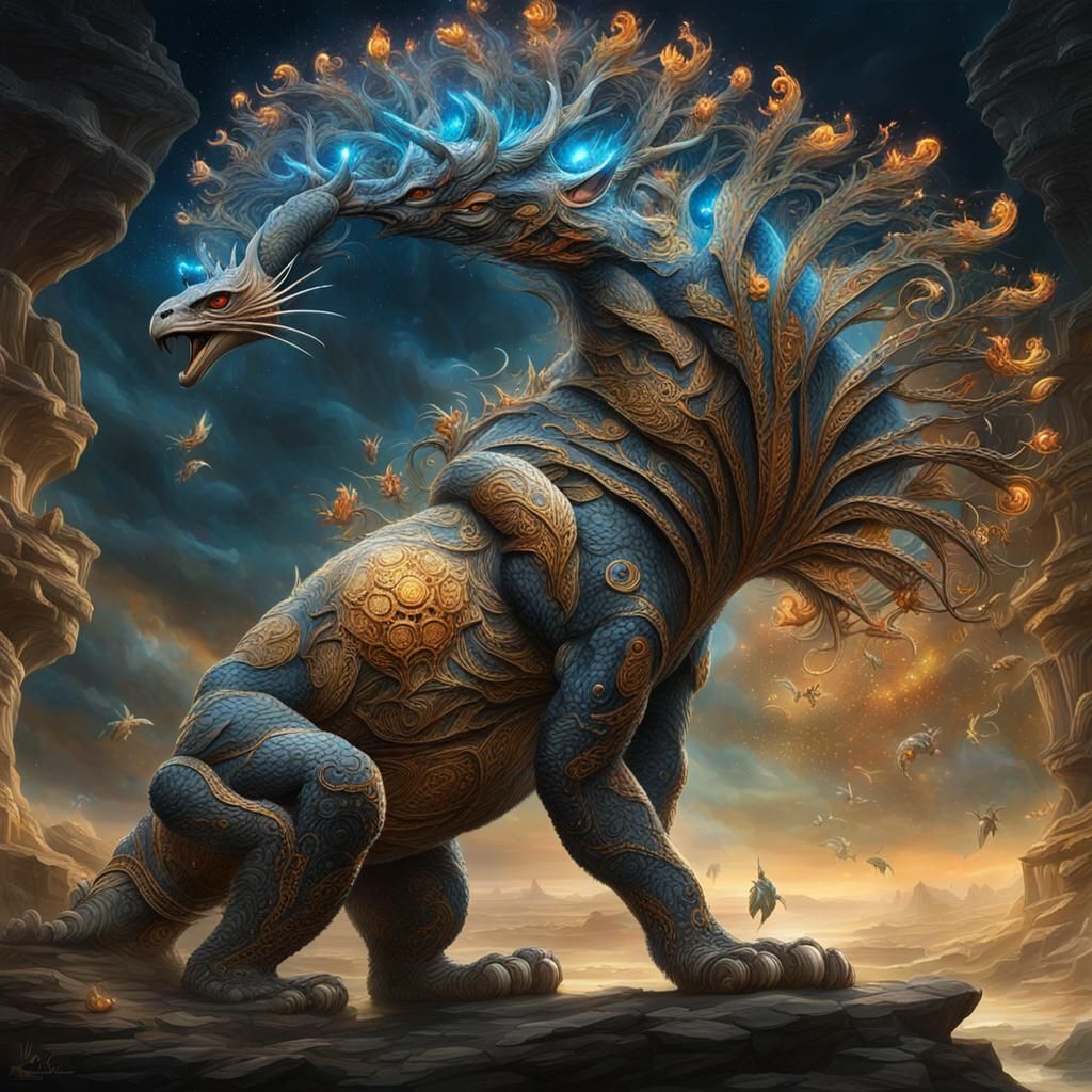 Magnificent Creature of Beauty in Detailed Matte Painting