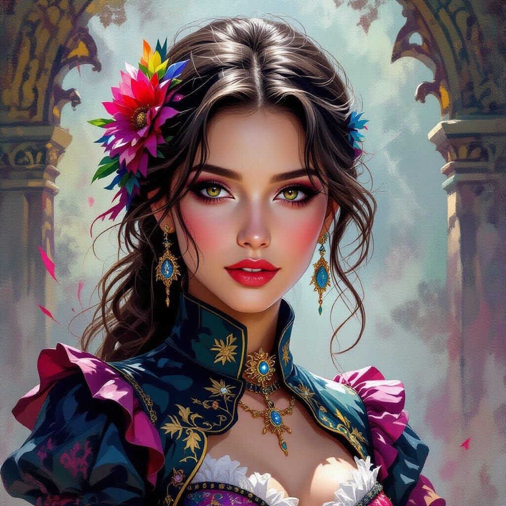 Dance of Death Hyperrealistic Splash Art