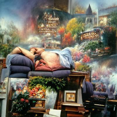 Hyperrealistic Renaissance Painting of Psychoanalysis Scene