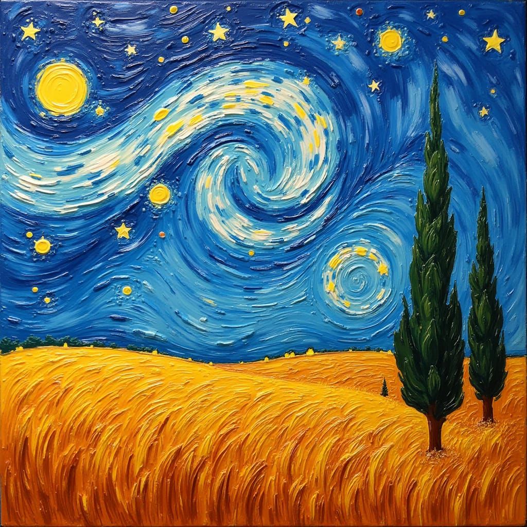 Impressionist Masterpiece in Vibrant Colors and Textures