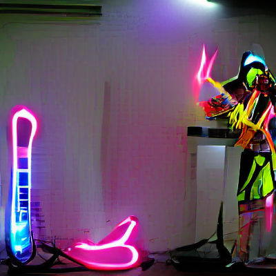 Abstract Noise Musician Live Performance