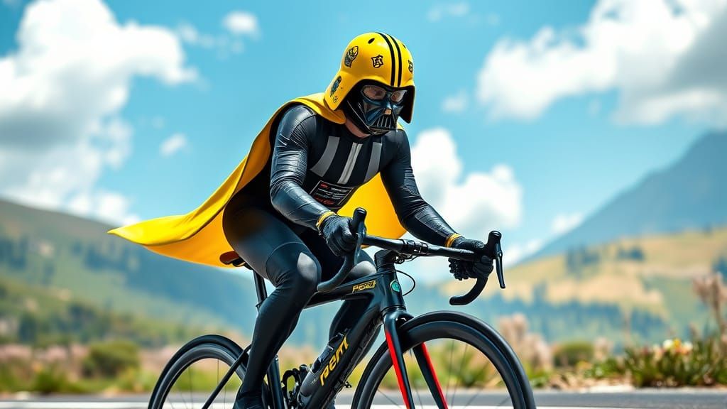Darth Vader Races in Futuristic Tour de France