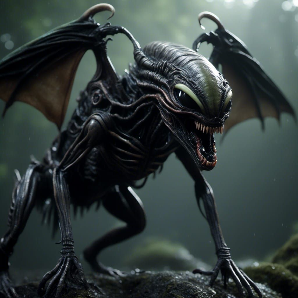 Xenomorph Gremlin Hybrid Creature
