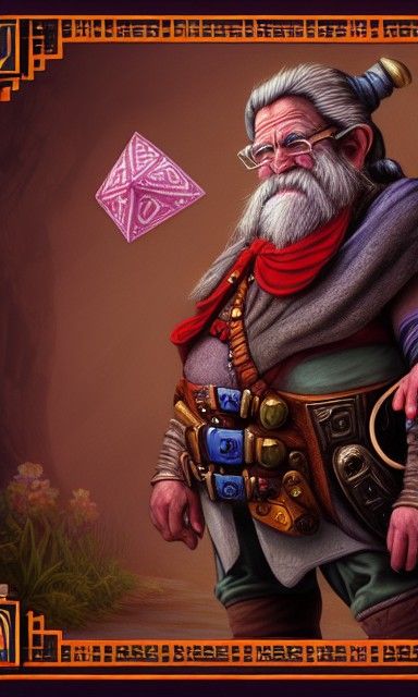 D&D Dwarf Artificer Portrait at City Gates