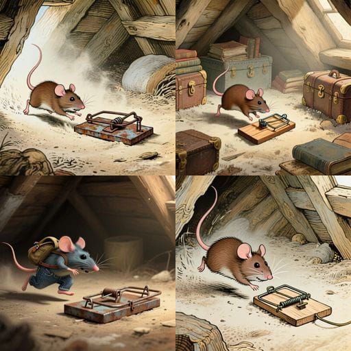 Clever Mouse Evades Deadly Trap
