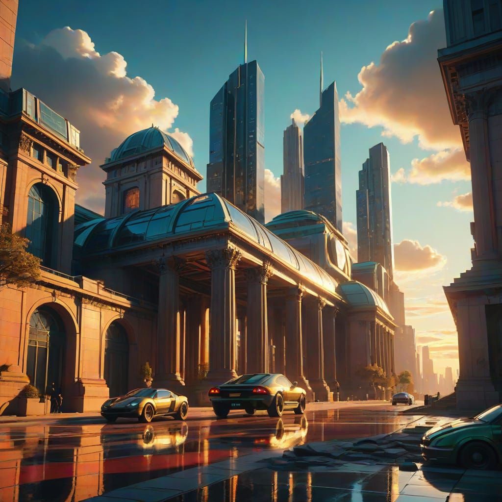 Neo-Futuristic Metropolis Unites Ancient and Modern Marvels