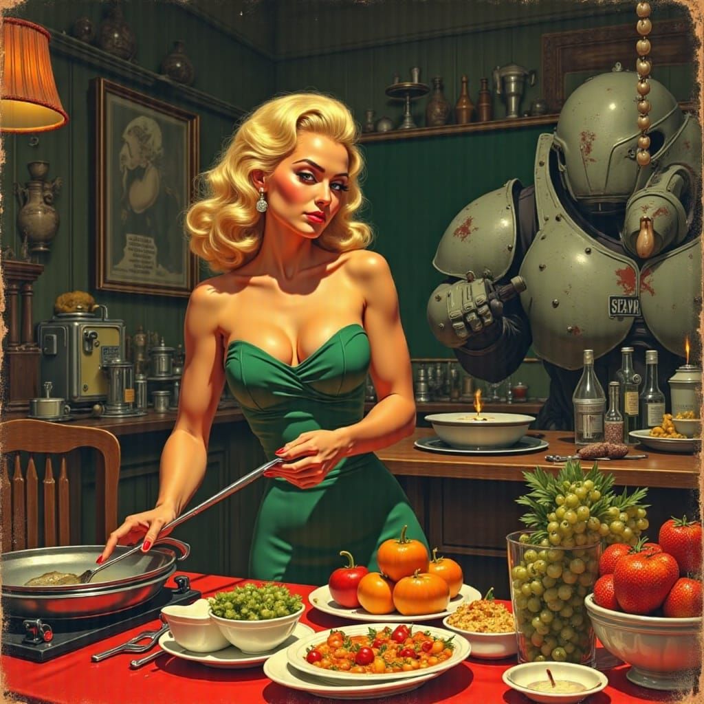 Post-Apocalyptic Homemaker Defends Family in Power Armor Rep...