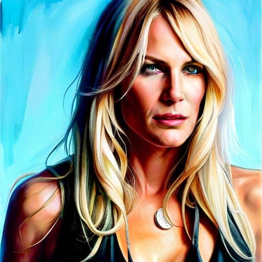Hyperrealistic Portrait of Daryl Hannah