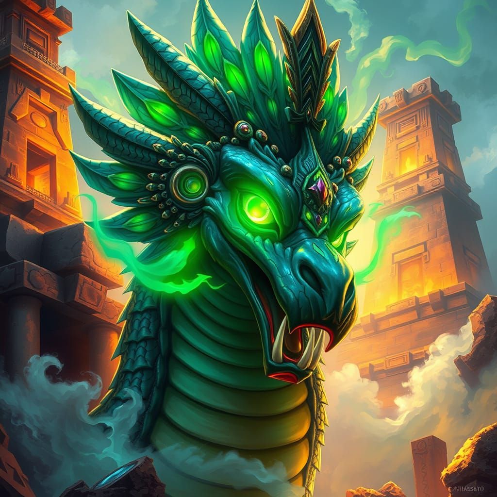 Quetzalcoatl, Feathered Serpent Deity in Mesoamerican Mythol...