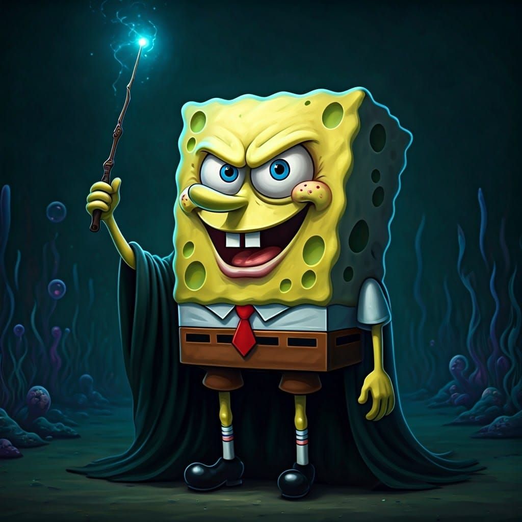 SpongeBob Voldemort Fusion: A Dark Anime Mashup