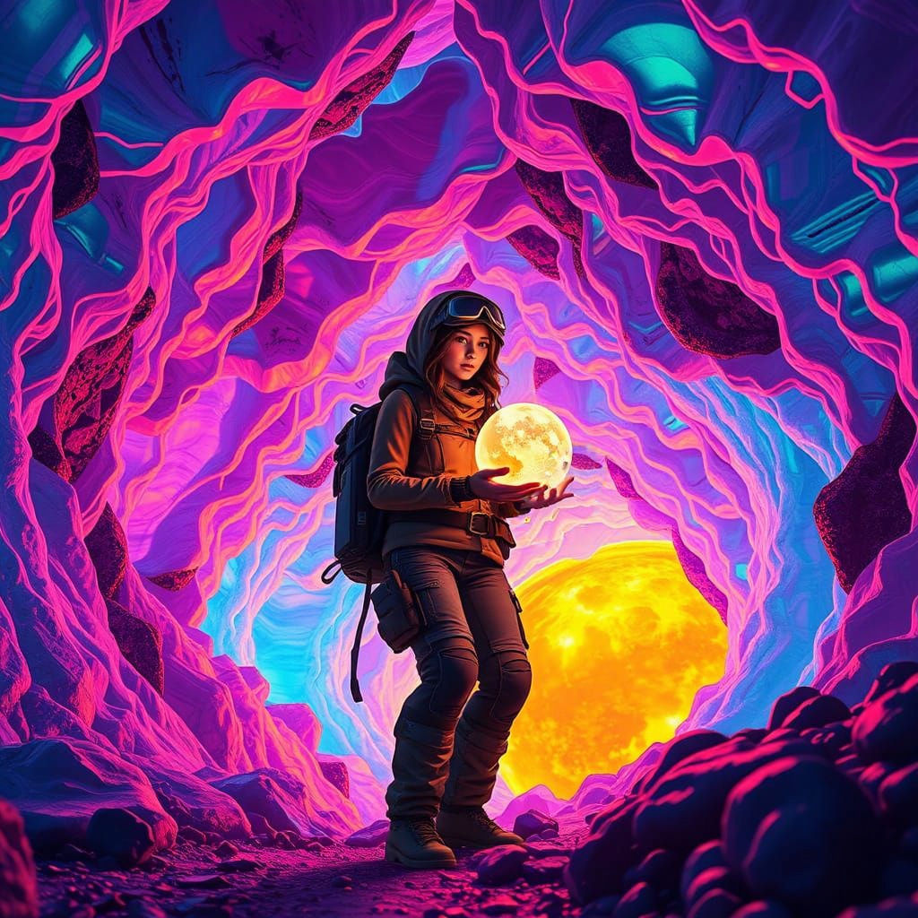 Solarcore Cave Interior with Sunlight