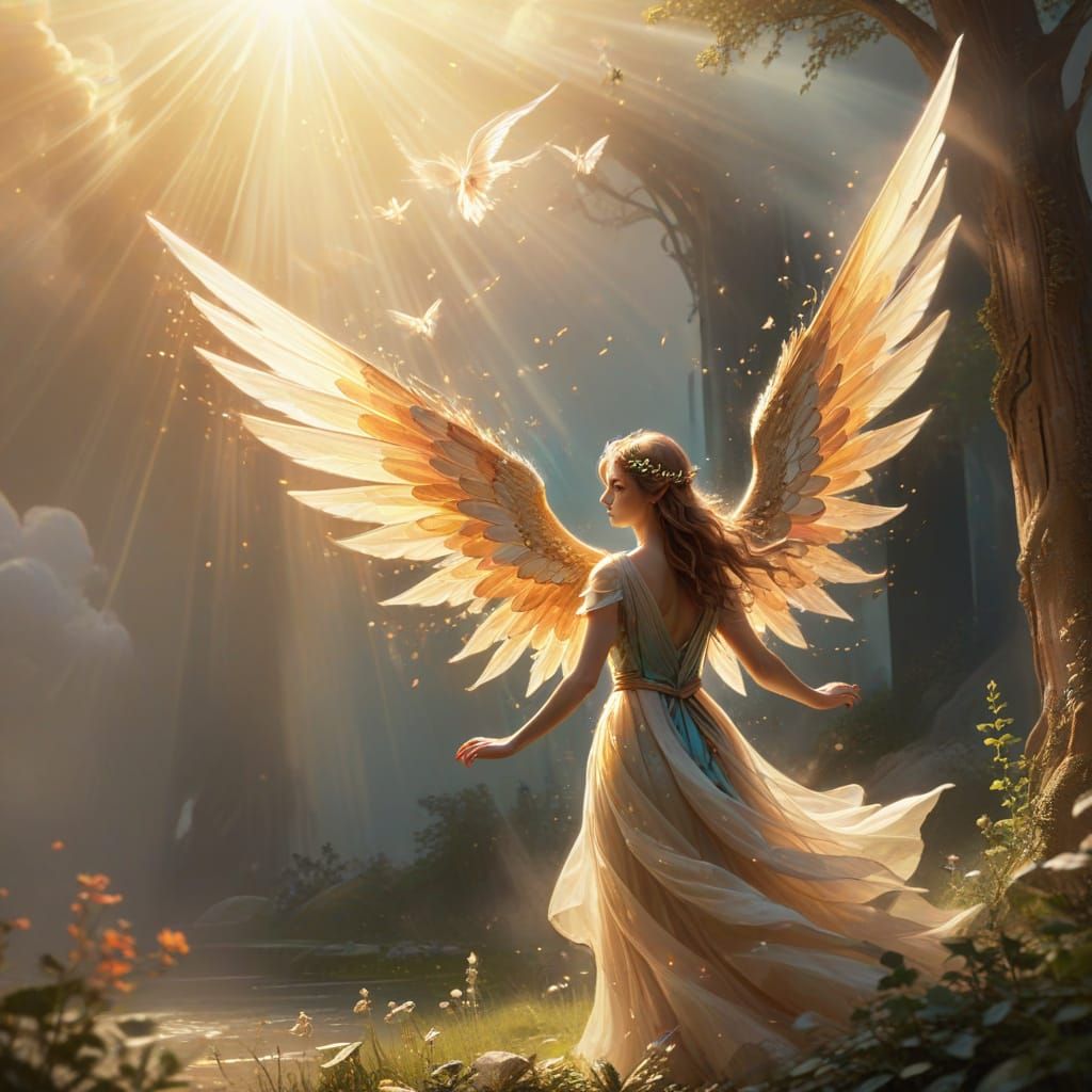 Fairy Family Guardian in Whimsical Fantasy Style