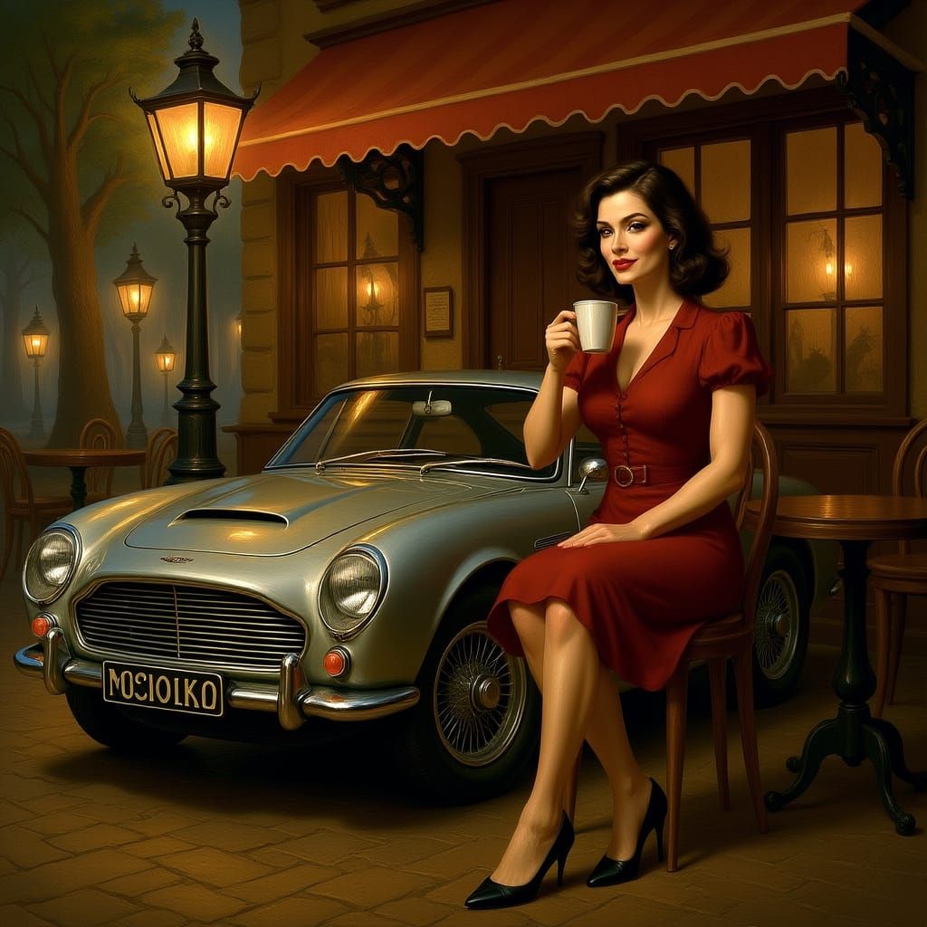 Digital painting, cinematic oil, painting of a beautiful boh...