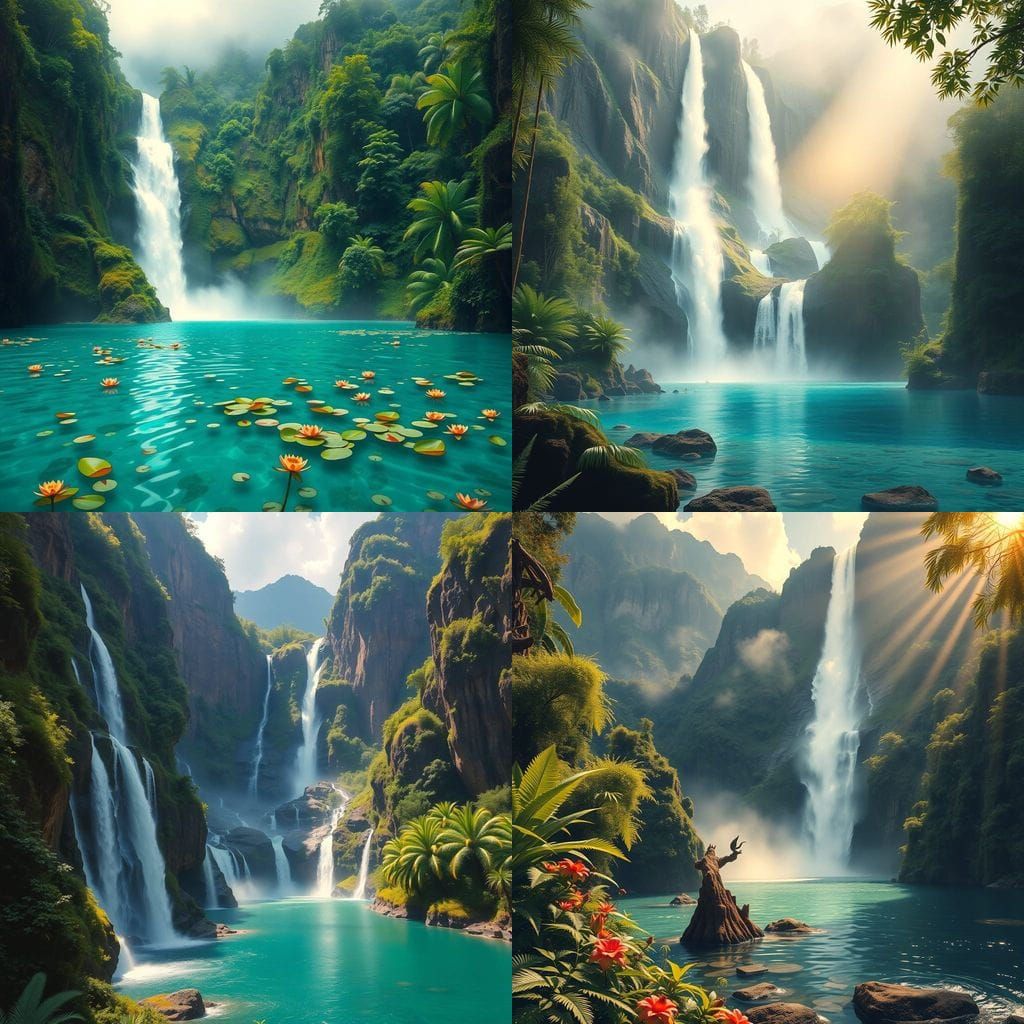 Serene Jungle Oasis