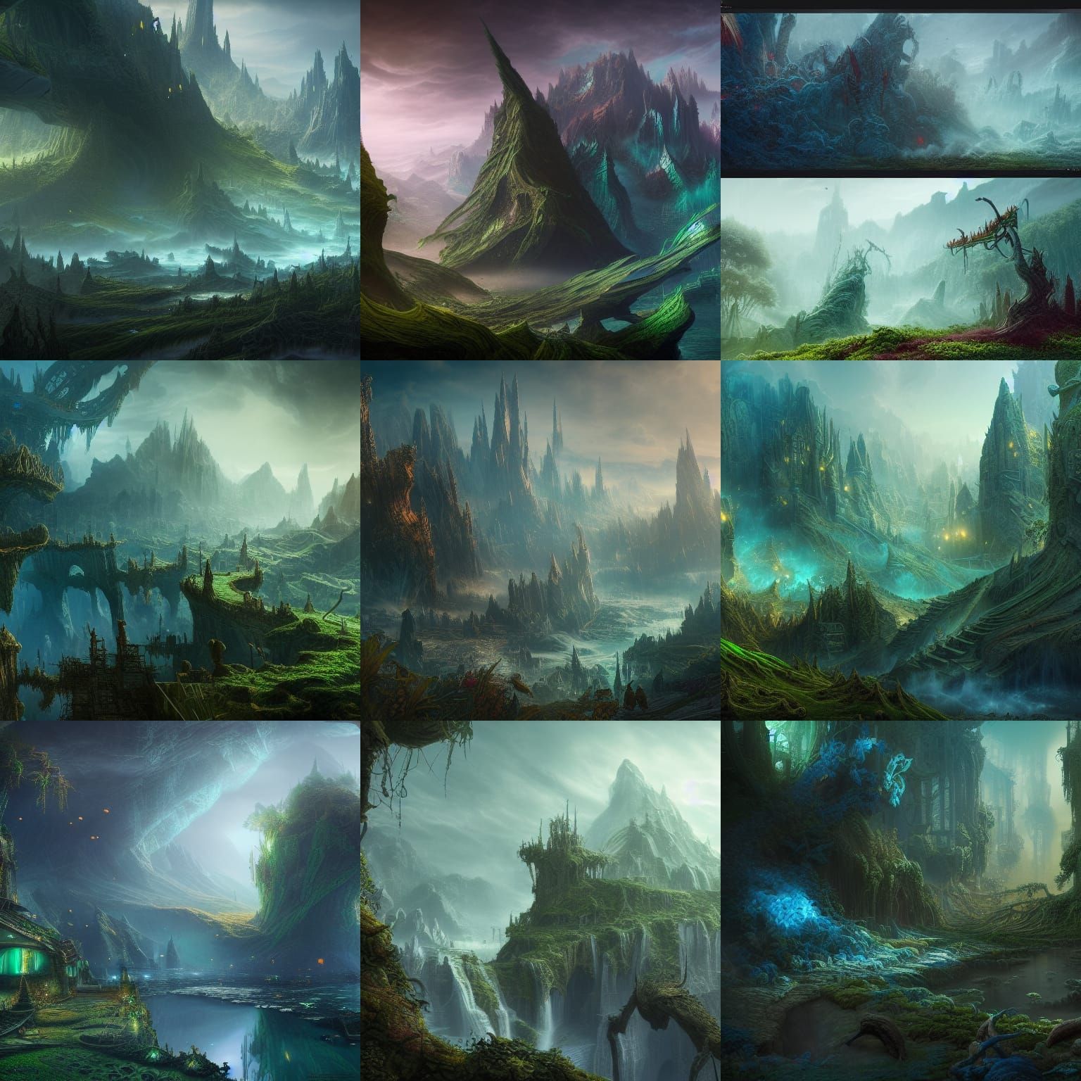 Life Returns After Destruction: Detailed Matte Painting