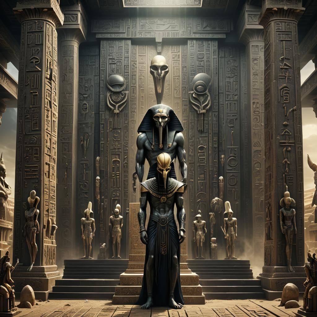 Thoth Among Gods: A Digital Matte Painting