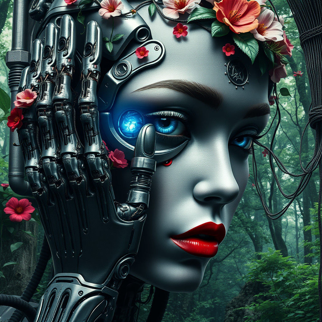 Surreal Face Merging with Biomechanical Design