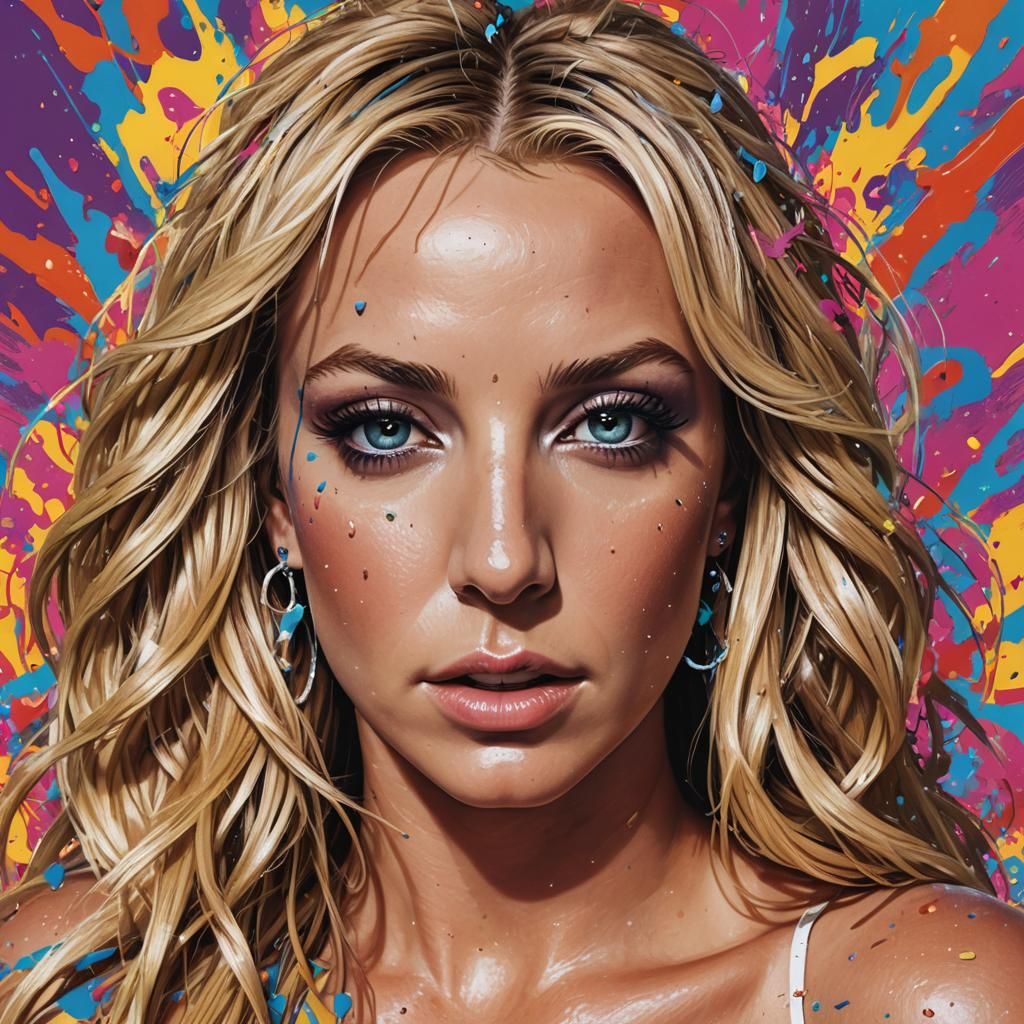 Hyperrealistic Pop Album Cover Art